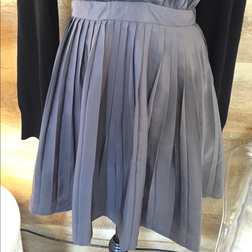 ❌SOLD❌Silver Pleated Jumpsuit Dress - Picture 2 of 5